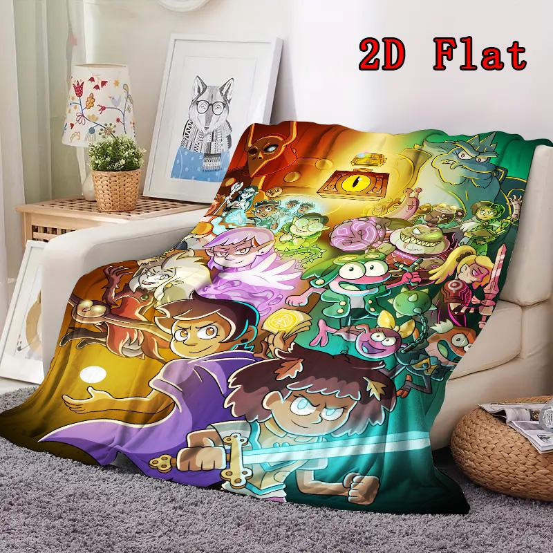 The Owl House 2D Flat Pattern Flannel Blanket High quality All Seasons Warmth and Comfort Perfect for Christmas Gifts.PMT0914437