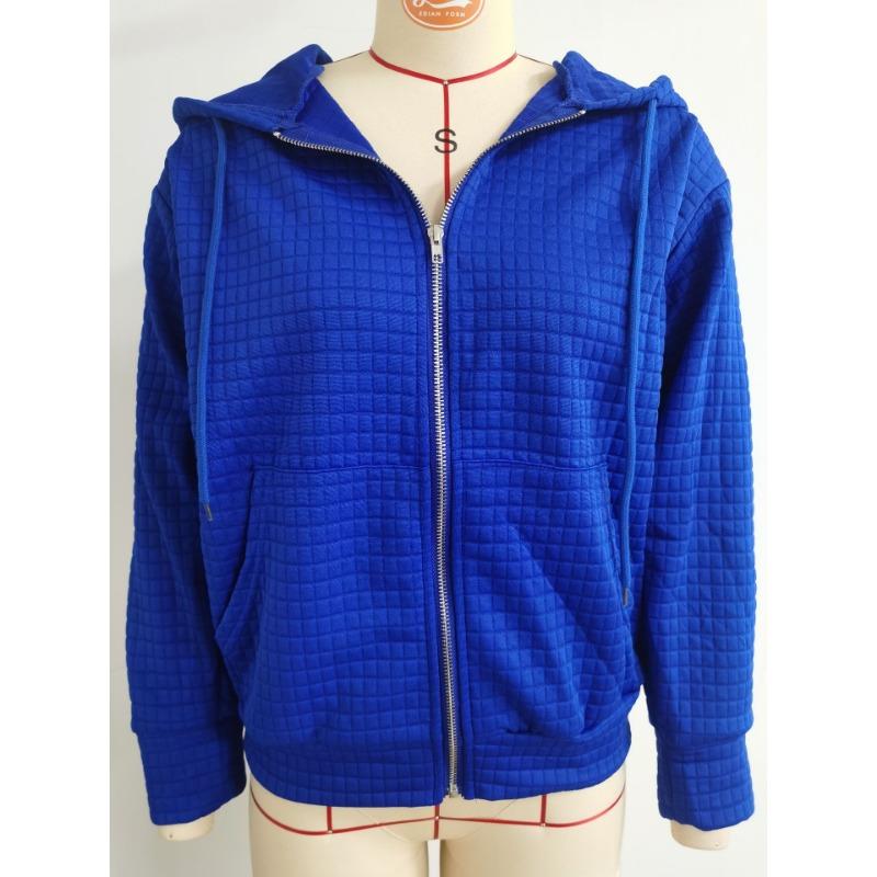 Women S Long Sleeve Hooded Zip Up Sweatshirt Coat