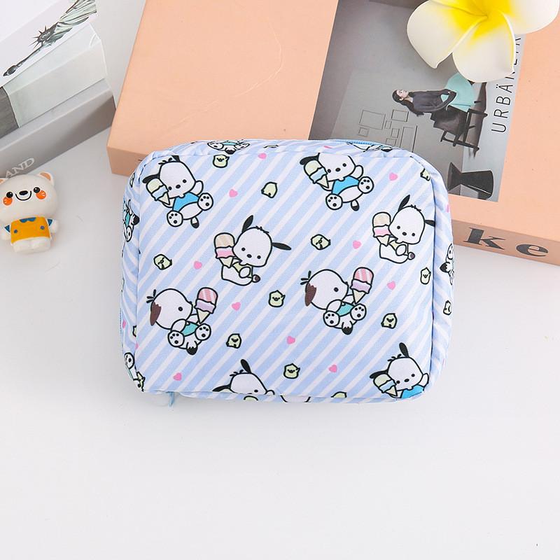 Snoopy Doraemon Hello Kitty Cinnamoroll Vzor Přenosná taška na uložení kosmetiky Pro dívky a cestování