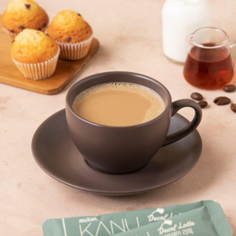 KANU Entkoffeiniert Latte Koreanischer Premium Instant-Kaffee Latte-Mix 10 Beutel