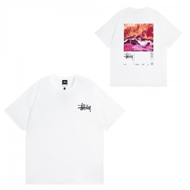 Camiseta de Algodón Streetwear para Hombre y Mujer Corte Holgado Manga Corta Camiseta Gráfica Casual Unisex Cuello Redondo