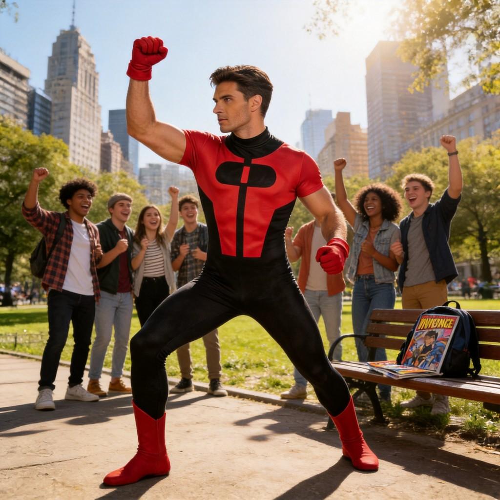 Costume Cosplay Invincible Kid Omniman Per Role Play di Anime e Giochi