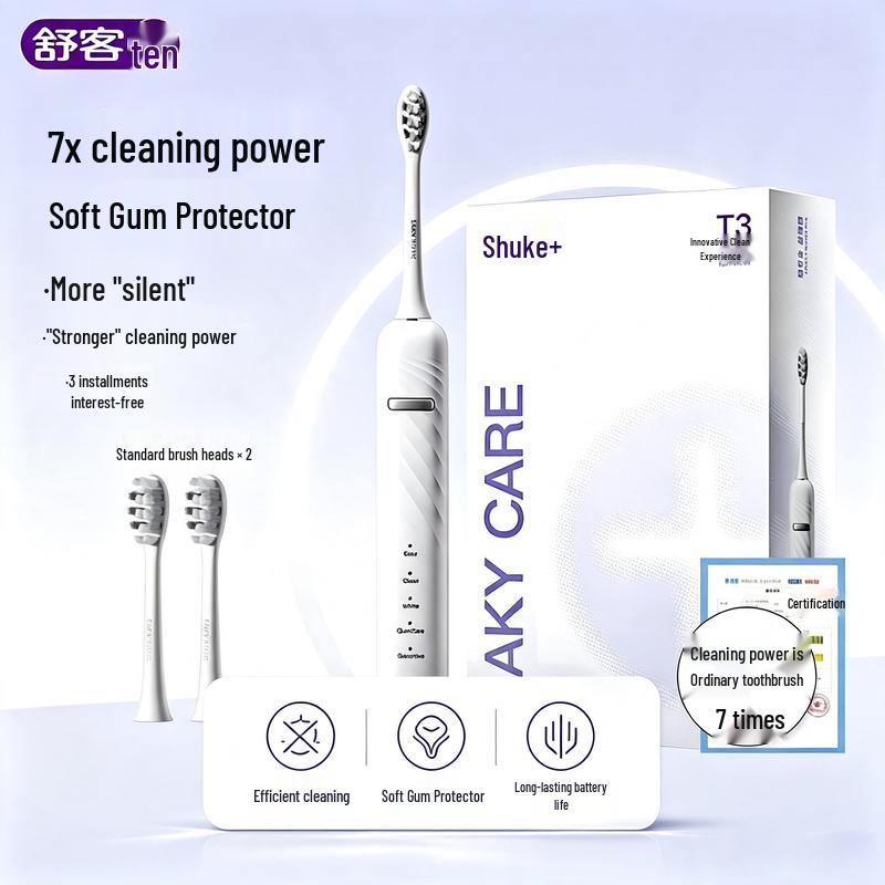 Shuke T3 Sonic Electric Toothbrush & Toothpaste Set