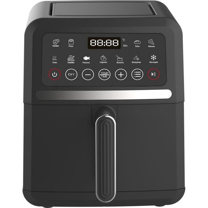 Friteuse sans huile LITTLE BALANCE - Crousty Light - Capacité 5L - Jusqu'à 0,9kg de frites - 12 programmes de cuisson - 1500W