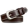 Ladies Vintage Leather Belt, Casual Pin Buckle Belt, Cowhide Women'S Belt