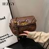 High-End Rhombus Texture Chain Shoulder Messenger Bag Trendy