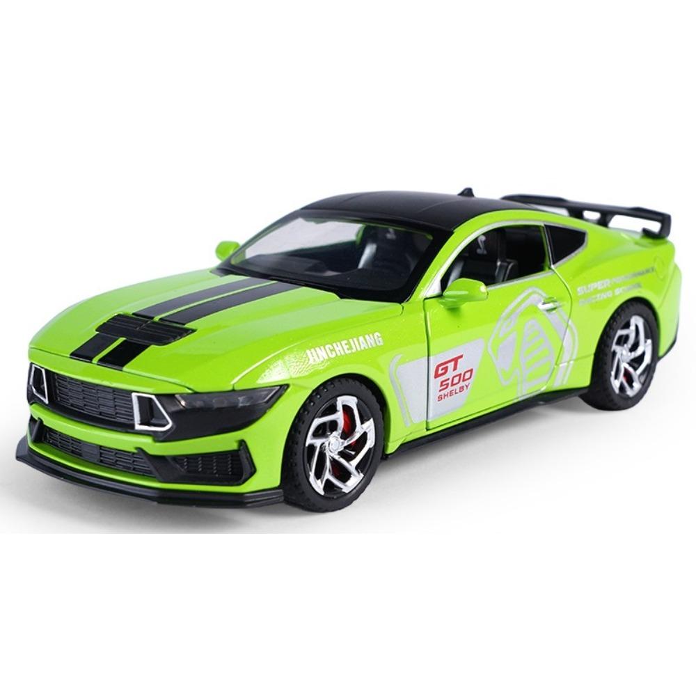 1/32 Ford Mustang GT500 alloy model, cool sound and light, exquisite desktop ornaments, the best collection for car model enthusiasts