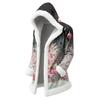 Men's Christmas Long Hooded Cardigan With Pockets Warm Jacket