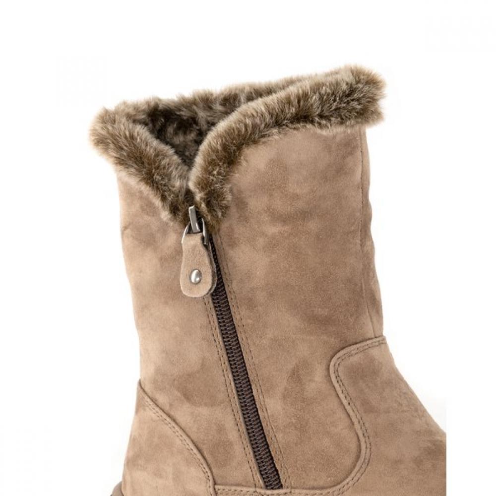 Tandy Women S Fur bootS Beige  J1559v 