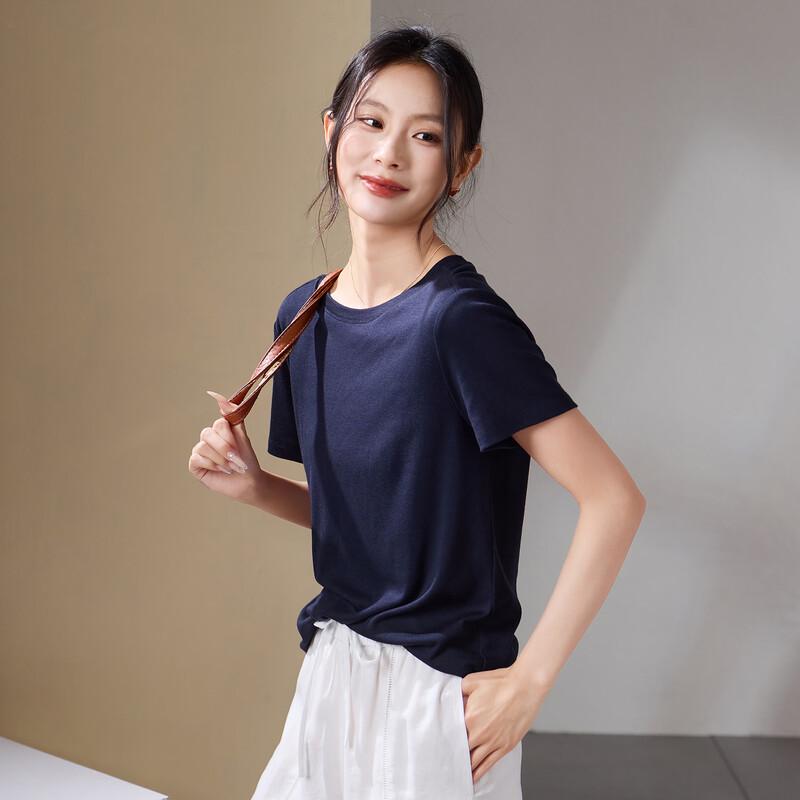 SOFSIL Women's 2026 Summer Round Neck Short Sleeve T-Shirt