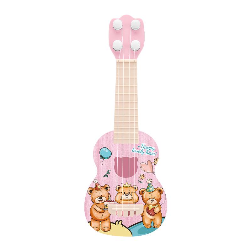 Astronaut-Themed Children's Ukulele: Playable Beginner's Four-String Guitar Toy