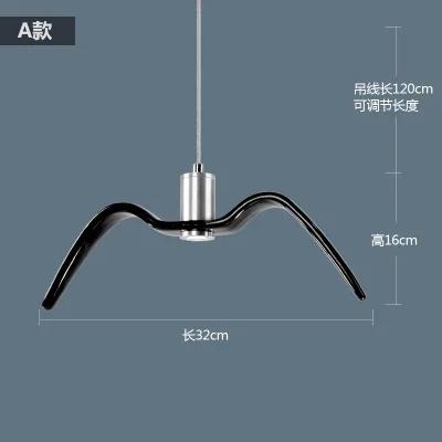 

3 Style Nordic Restaurant Bar Haigu Chandelier Creative Personalized Clothing Shop Cafe Front Decoration Bird-shaped Chandelier