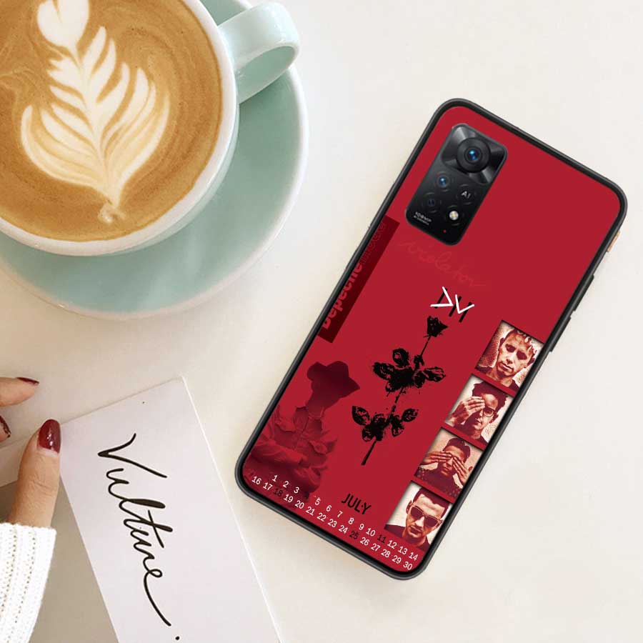 Rock Band Depeches Modes Case Phone For Redmi 13 14C 12 12C Note 14S 14 Pro Plus 10 10A 10C 9 9A 9C 9T 8 8A 7 7A TPU Clear Cover