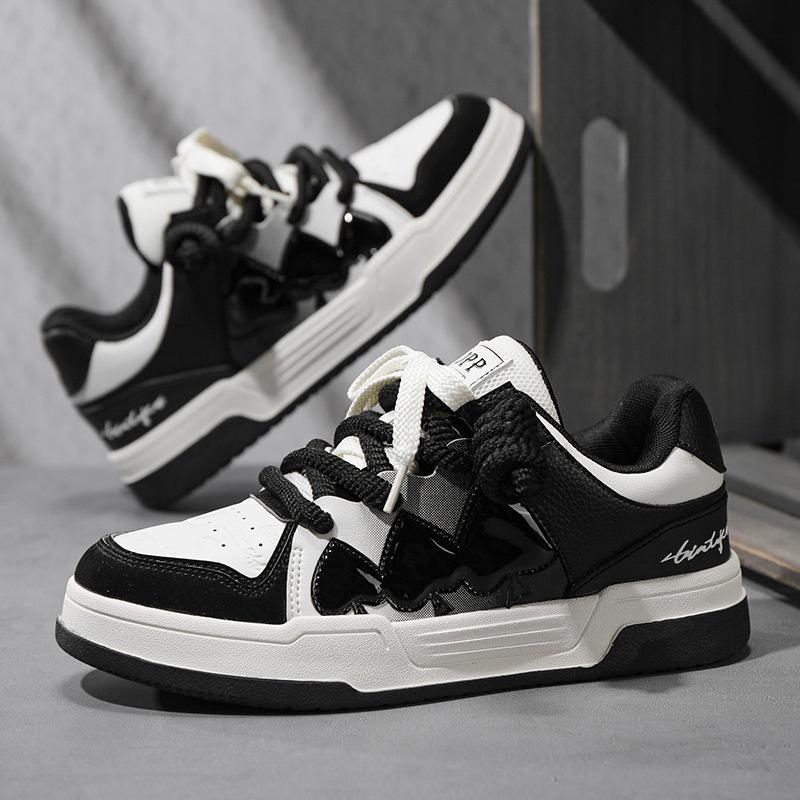 Panda shoes spades niche autumn and winter new high-end casual white sports breadboard shoes