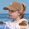 Baby Girls Adjustable Baseball Caps Pink Black White Children Low Profile Sun Hat Kids Boy Running Headwear Clothing Accessories