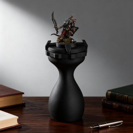 3D Printed Painting Handle Ergonomic Design Miniature Model Figure Support Paint Station with Rotating Top Platform