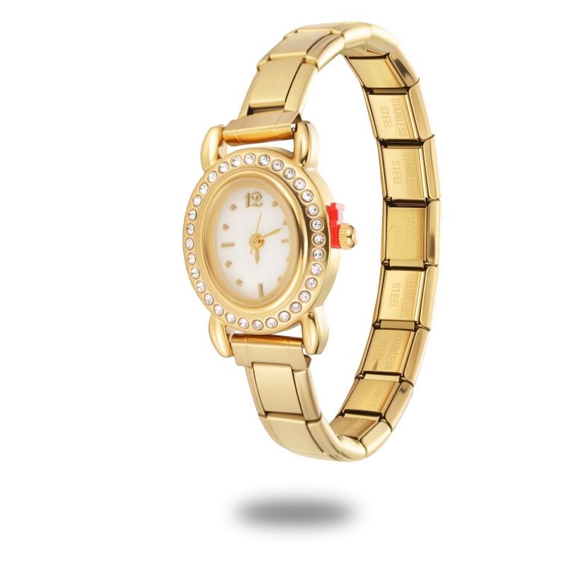 Wholesale Vintage Men Women's High Quality Stainless Steel Oval Watch Head Bracelet Fit 9MM DIY Charm Fashion Bangle Jewelry