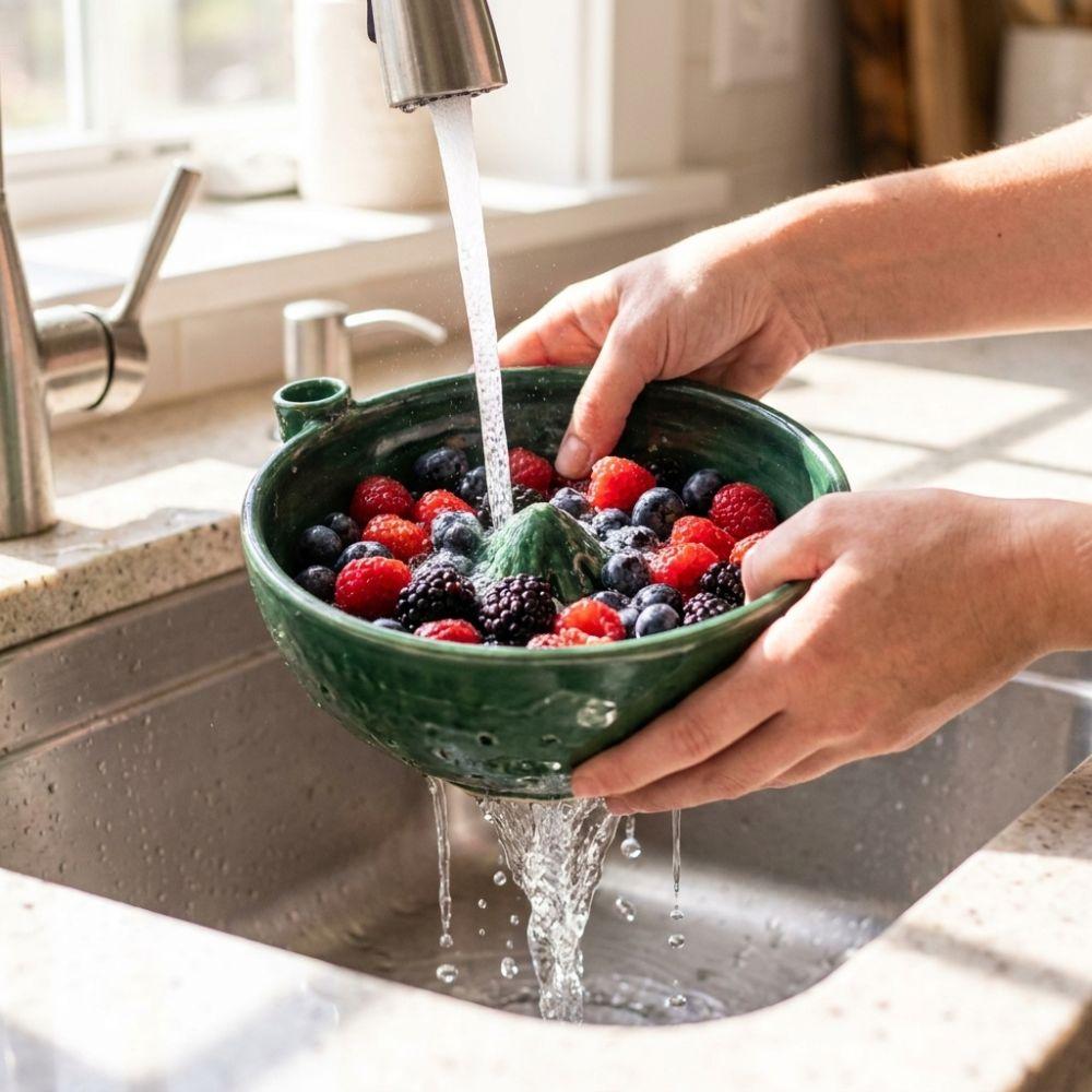 Large Capacity Swirl Fruit Washing Drain Bowl Automatic Fruit Washing Machine for Vegetable Fruits
