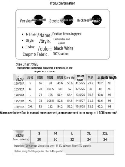 SNOWFLYING 2024 Winter Thickened Down Thermal Pants X40134872F