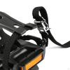 1 Pair Light Weight Nylon Mountain Road Bike Pedal Toe Clip with Straps for Outdoor Cycling Indoor