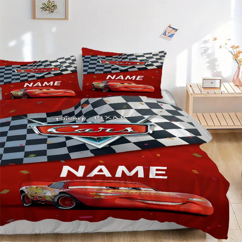 Custom Textile Cars Bedding 3 Piece Set HD Print Duvet Cover Pillowcases for Teens Adult Bedroom Decoration