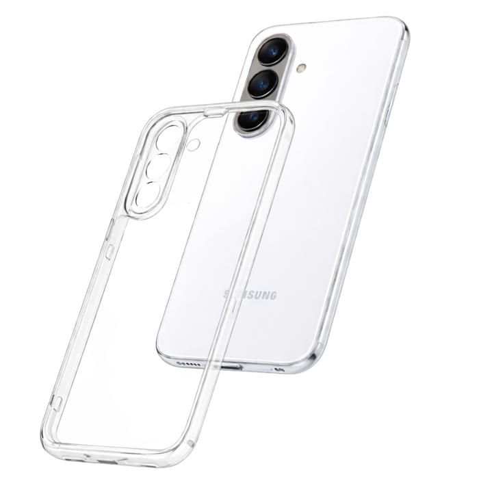 Case and Neck Strap for Samsung Galaxy A37 5G - Transparent Soft TPU Adjustable Black Cord Phonillico®