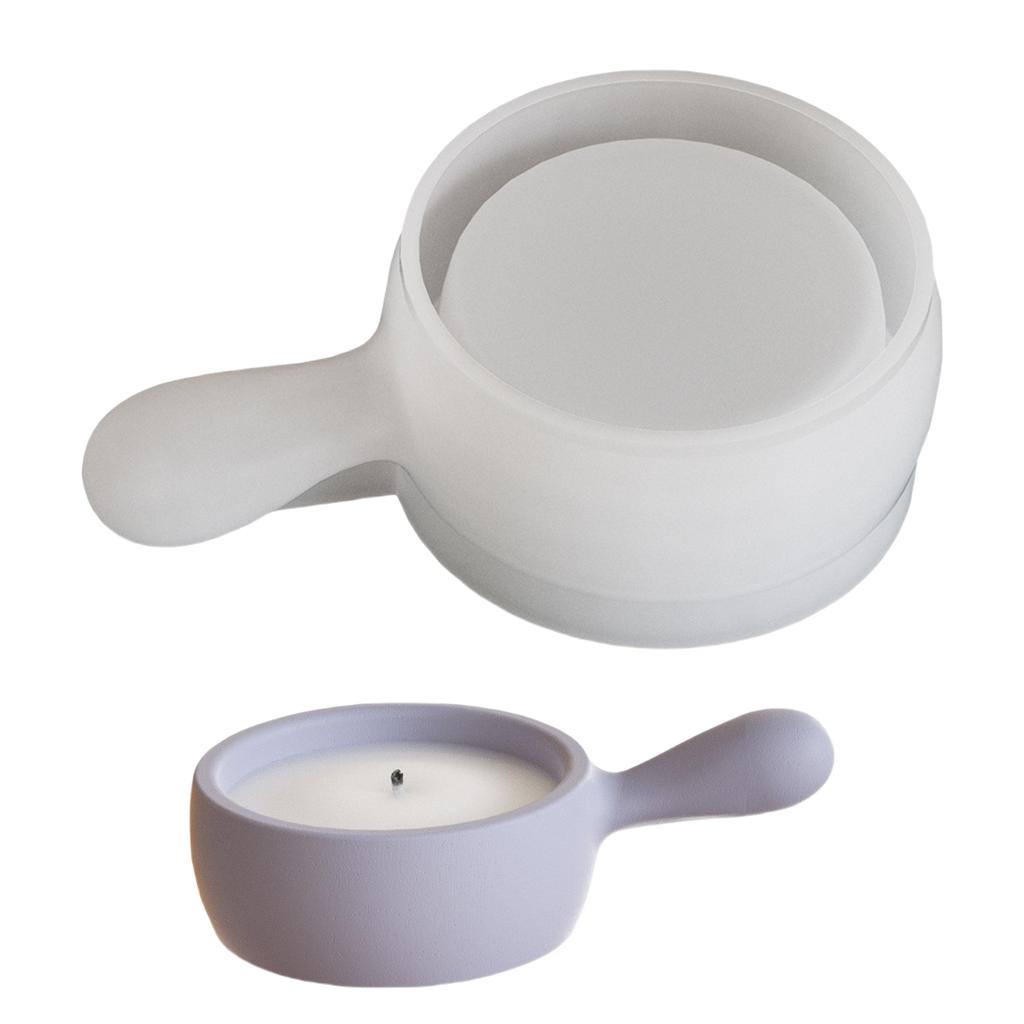 High Quality Silicone Mold for Crafting Unique Handle Candle Holder Pans for DIY Enthusiasts and Home Decors Designers