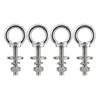 Heavy Duty M10X50mm Metal Eye Bolt Corrosion Resistant 200kg Safe Load Hanging Bolt Simple Installation for Outdoor