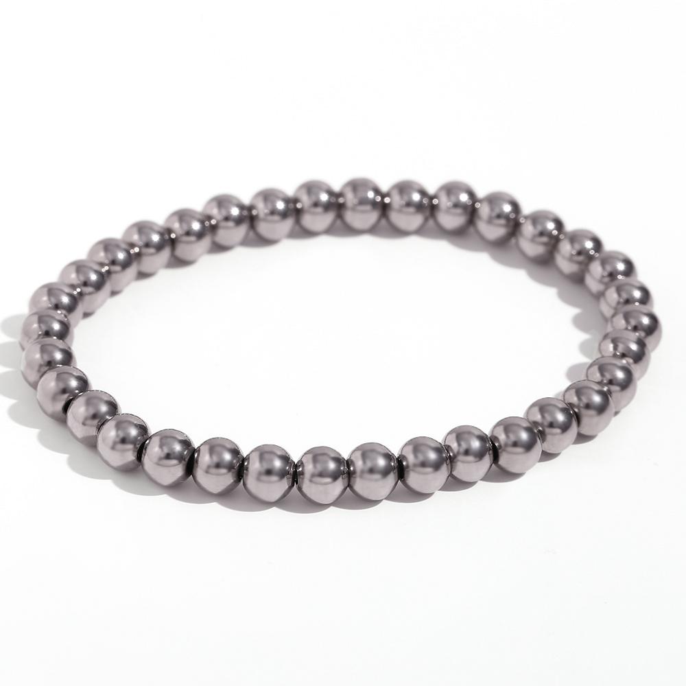 MamacitaSlay Pulsera Elástica de Cuentas de Acero Inoxidable 316L Chapada en Oro de 18 Quilates Pulsera Impermeable para la Muñeca Joyería de Alta Calidad Pulsera Regalos