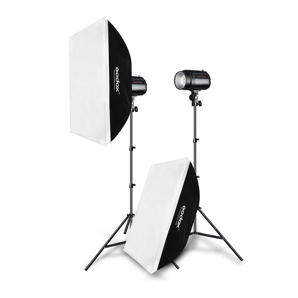 Buy Godox 400Ws Strobe Studio Flash Light Kit 2pcs 200Ws Light Strobes