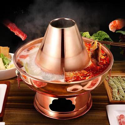 Traditional Handmade Copper Charcoal Hot Pot
