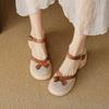 Women's Breathable Mesh  Flats with Bowknot Cross Straps - Soft Sole Casual Shoes for Summer Outdoor