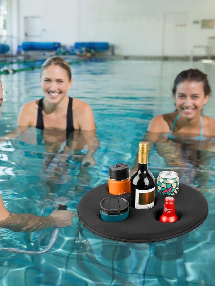 Pool Beverage Holder Pool beverage foam floater 5 Holes Floating Spa Hot Tub Drink Tray floating cup holder for Pool Beach Party