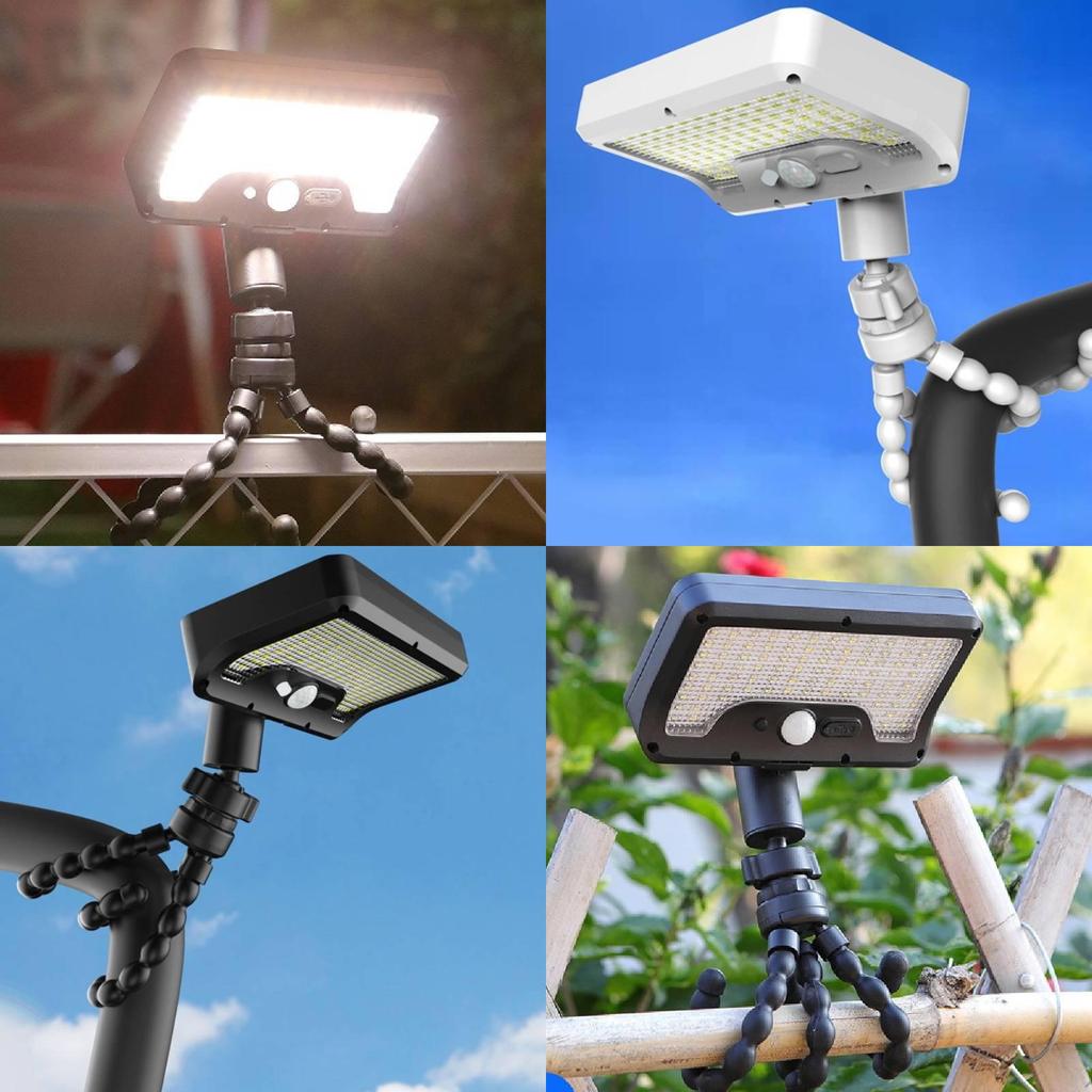 Octopus Solar Wall Lamp With Motion Sensor For Outdoor Pathway Lighting