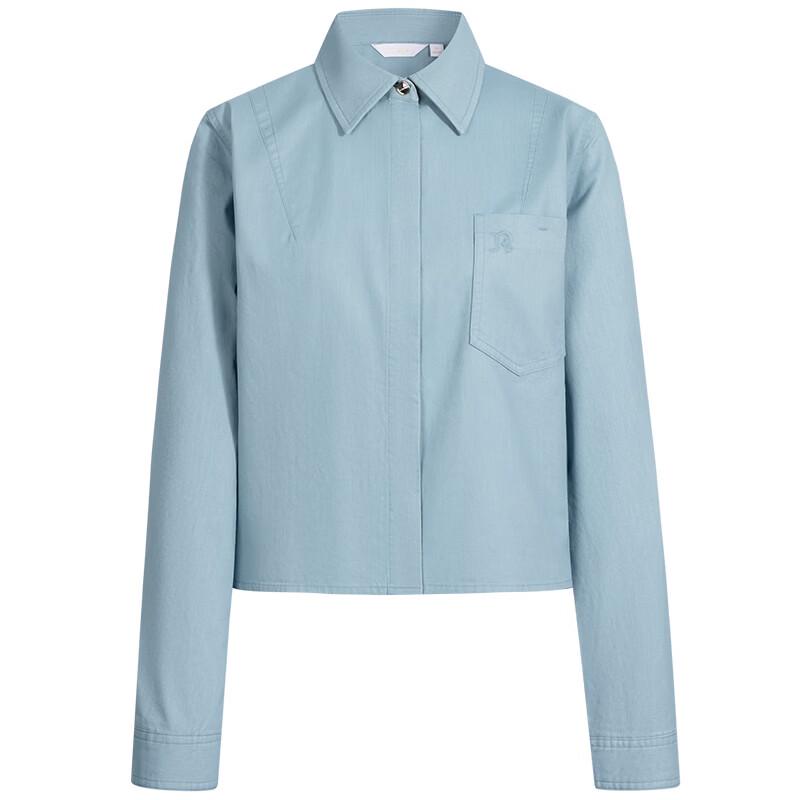 Navigare Women's 100% Cotton Loose Fit Long Sleeve Shirt