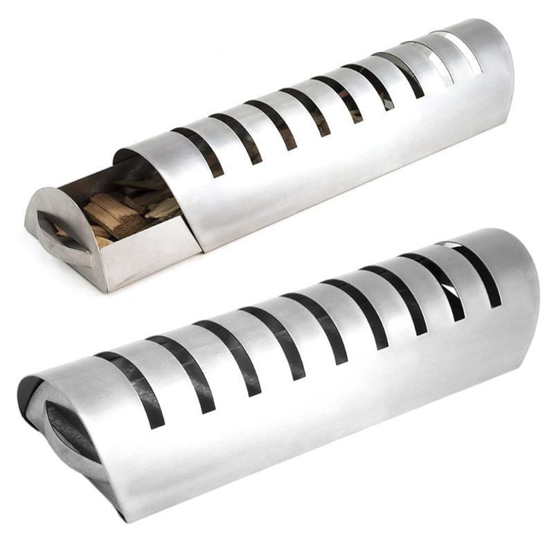 Stainless Steels Smoked Box BBQ Cooking Smoked Generator BBQ Grill Smoker Box Tube Grilling Accessories Easy to Use