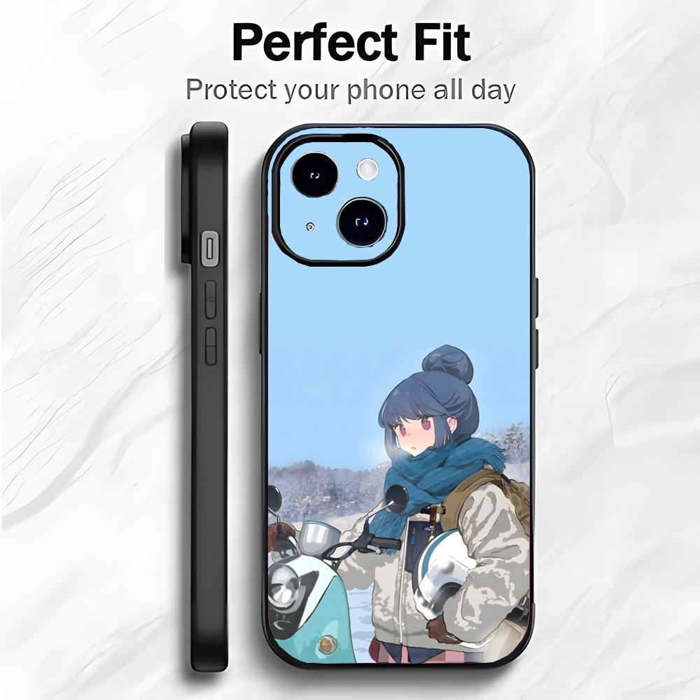Calm Healing Japanese Anime Y-Yurucamp Phone Case Phone Case Soft Packaging Lightweight For iPhone17 16 15 14 13ProMax