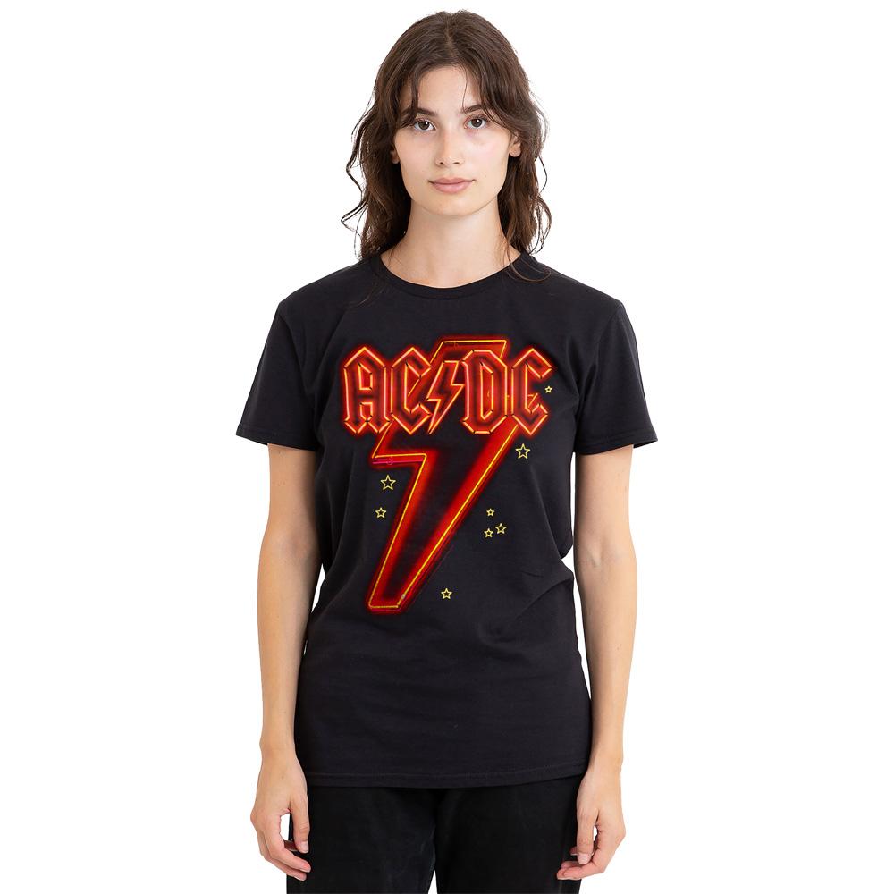 AC/DC Unisex Adult Neon Bolt T-Shirt