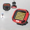COB LED Work Light: Portable USB-Rechargeable Flashlight with Red Warning Light & Magnetic Base for Maintenance