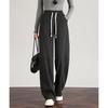Women's Wool Blend Wide-Leg Casual Pants