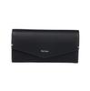 Paul Smith Flap Long Wallet with Highlight Authentic Gift and Shopping Bag 883732 BPW266 No Women's Stitching, Box, Set, (Black, Personalization)