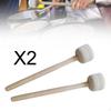 2 Pieces Head Drum Mallets Mallet Sticks Comfortable Handle Beginners Percussion Sturdy