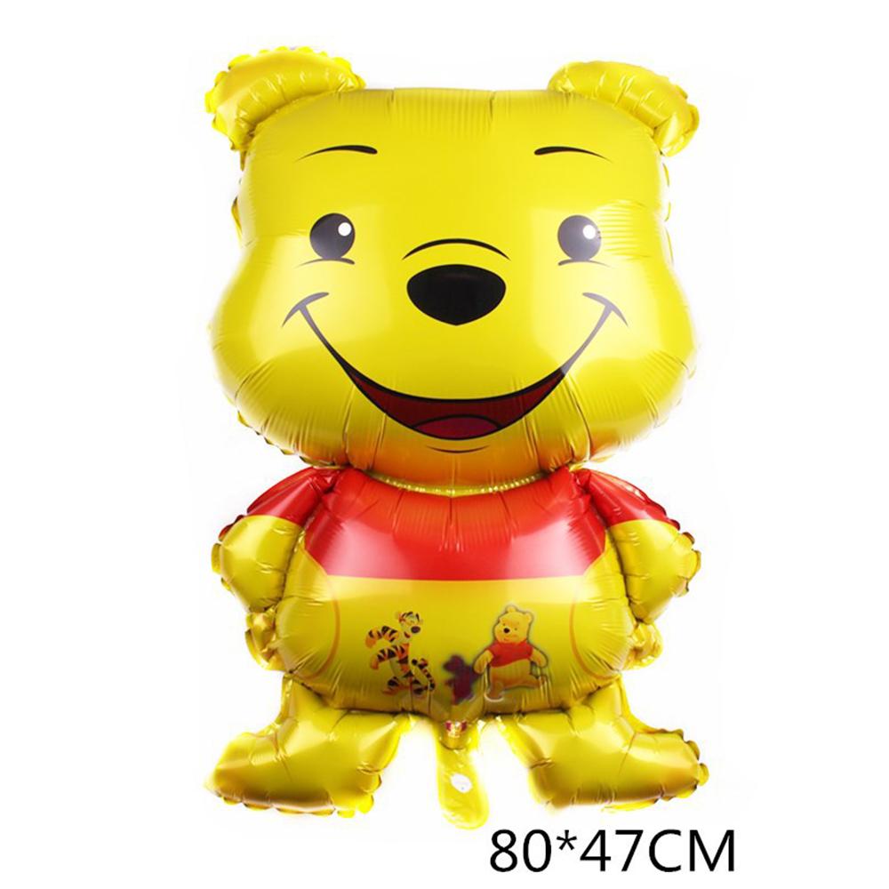 9 Pcs Winnie The Pooh Helium Foil Balloons for Birthday Party Supplies Decor