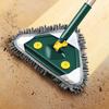 Washing Glass Ceiling Car Wash Cleaning Squeegee Kitchen Wall Flat Mop Windows Telescopic Wiper Brush With Chenille Triangle Mop