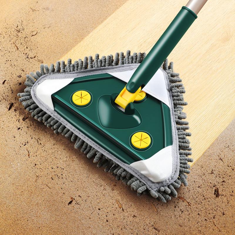 Washing Glass Ceiling Car Wash Cleaning Squeegee Kitchen Wall Flat Mop Windows Telescopic Wiper Brush With Chenille Triangle Mop