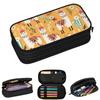 Cartoon Alpaca And Flowers Pencil Cases for Students Gifts Pen Box Pencil Bag Big Capacity Pencil Pouch
