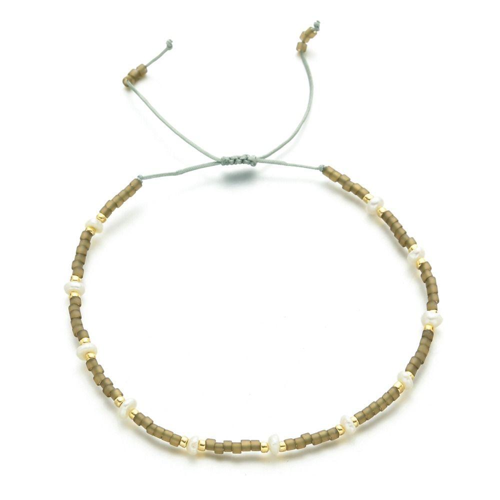 Bohemian Style Beaded Bracelet Thin Design Friendship Bracelet Hand-woven Bracelet Beach Vacation