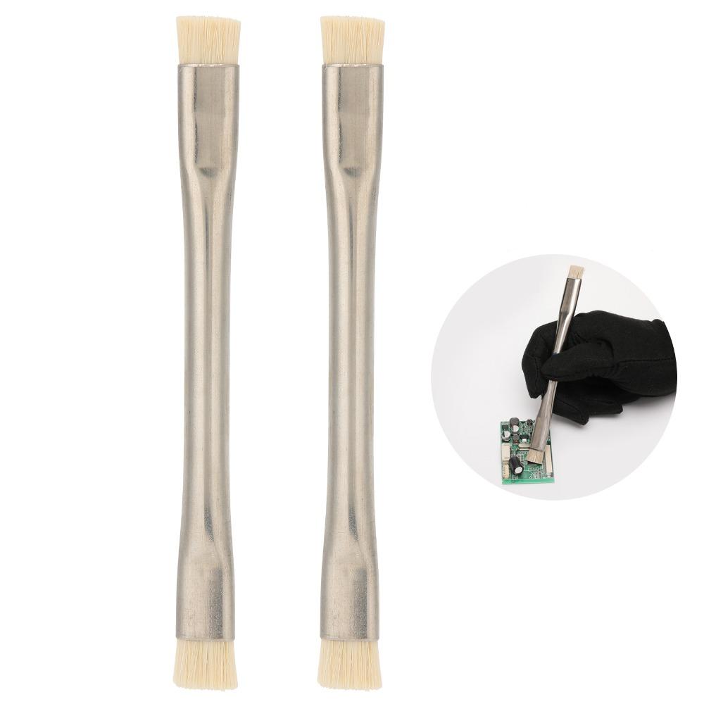 2Pcs Double Head Anti-static Brush Short Bristle Phone Tablet Repair Tool  Phone Accessories