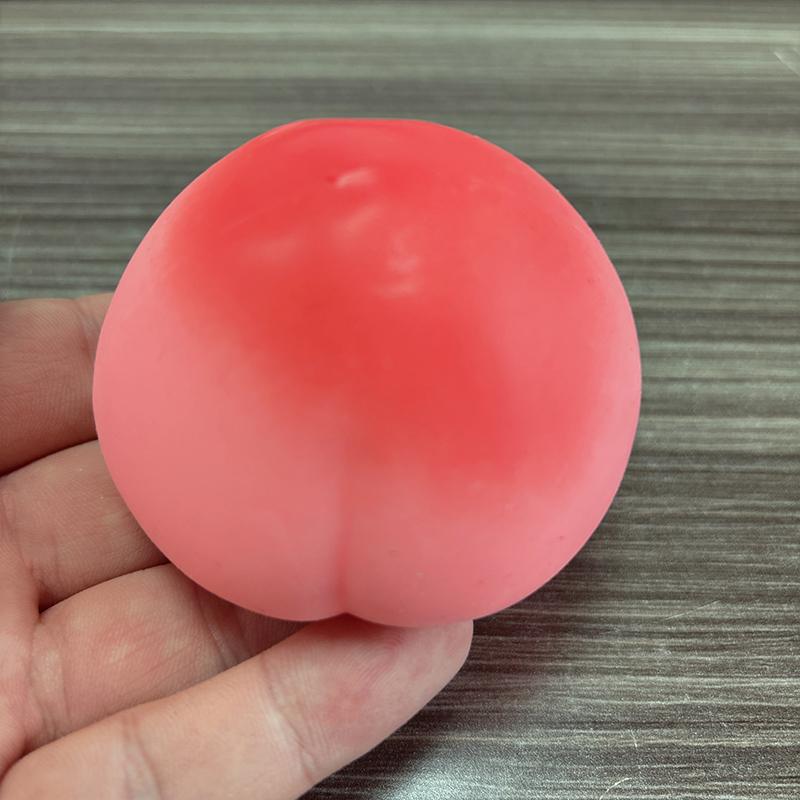 Squishy Juicy Peach Fidget Toys Soft Simulation Peach Fast Rebound Squeeze Stress Ball Toy Adult Asmr Sensory Anti Stress Toys