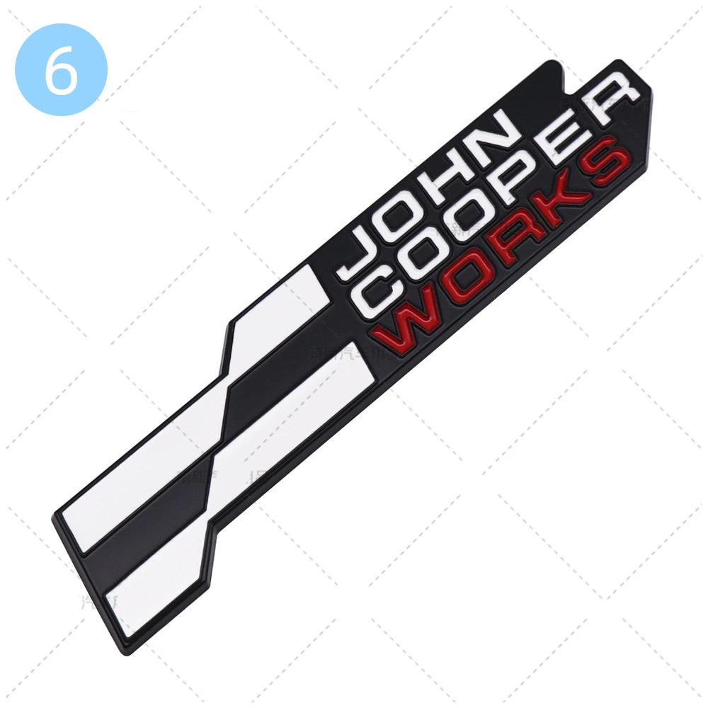 3D Metal NEW JCW Front Grille Badge Rear Trunk Emblem Sticker For MI-NI Cooper S R59 R60 R56 R58 F56 Countryman Clubman